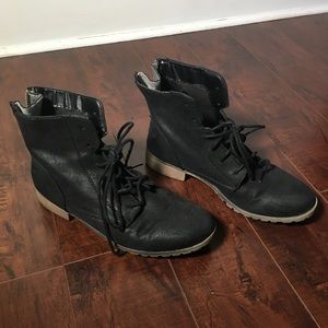 Black Moto Boots